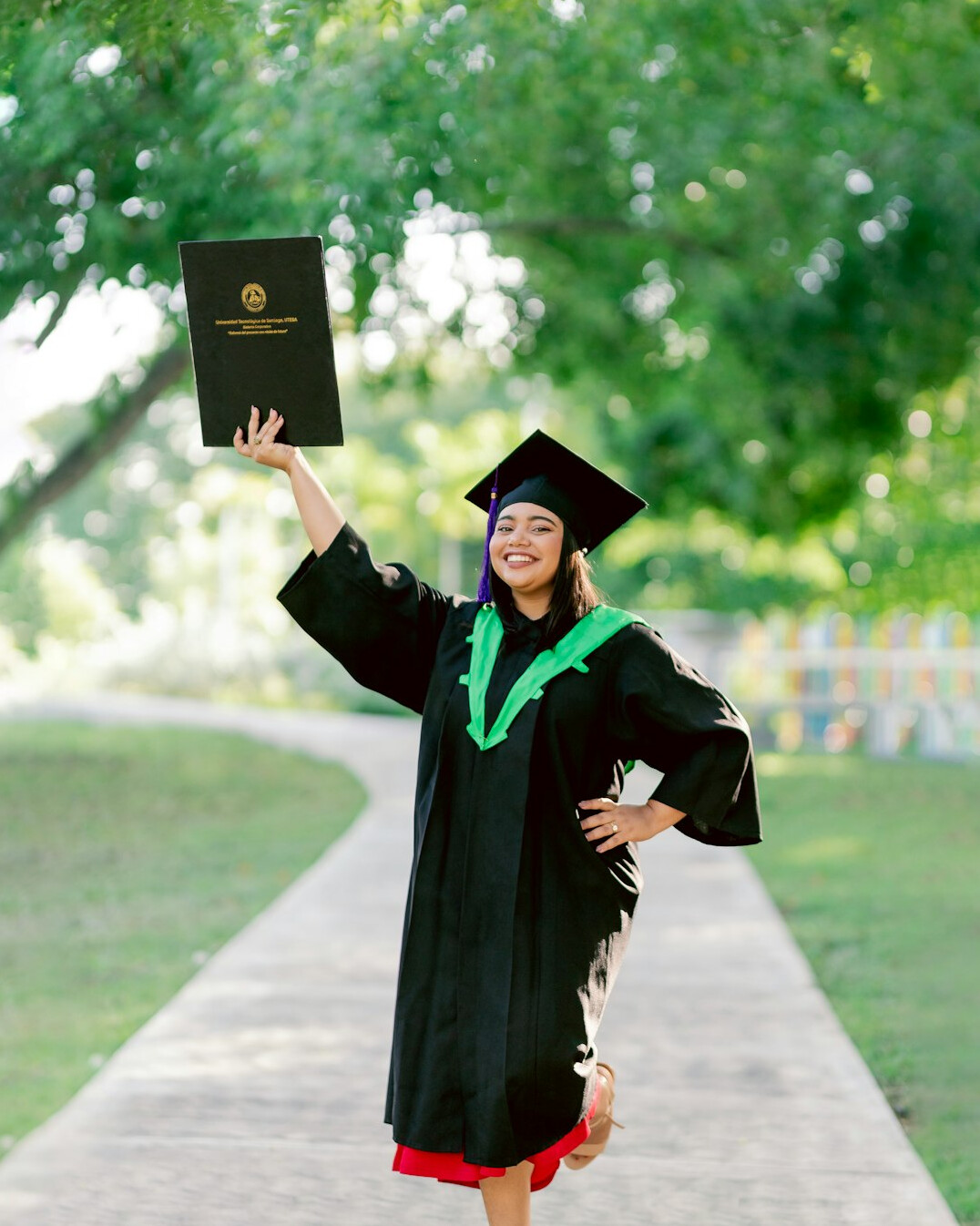happy it graduate with diploma